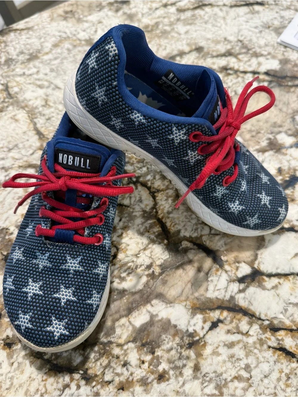 NOBULL SuperFabric Flag Edition Trainers in Women’s Size 6 Men’s Size 4.5  EUC